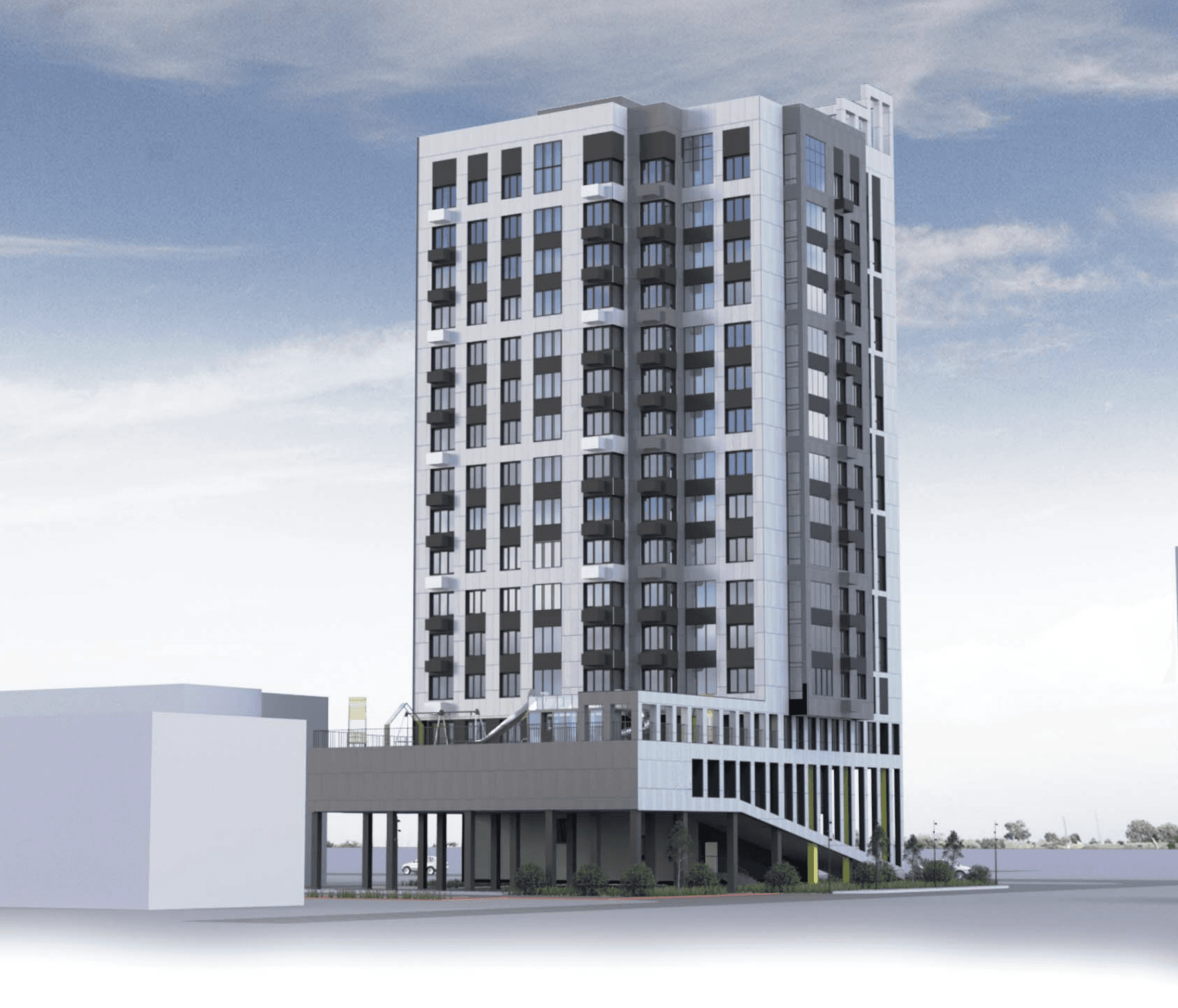 ЖК Крепость, фасад днём