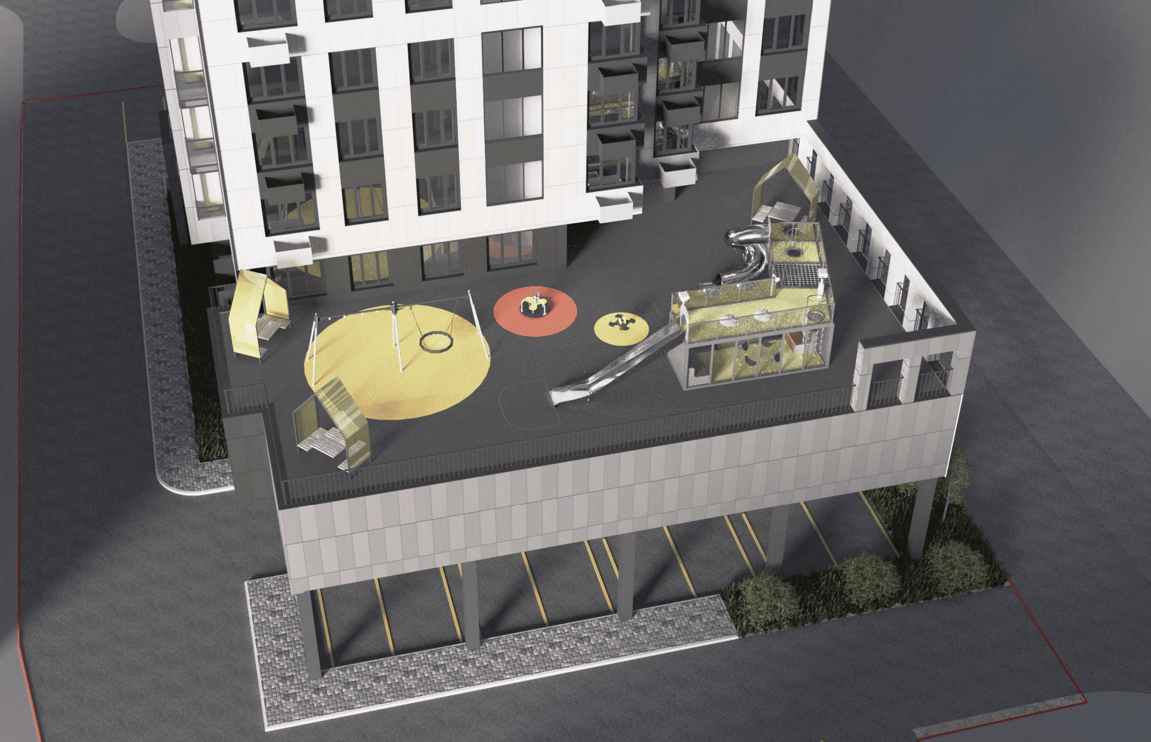 Детская площадка на территории ЖК Крепость